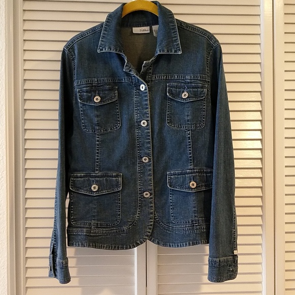 chico's platinum denim jacket